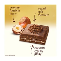 Ferrero Rocher Milk Hazelnut Milk Chocolate Bar, 3.1. oz