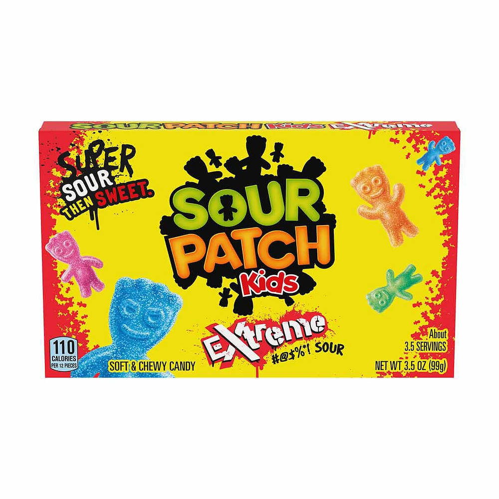 Sour Patch Kids Extreme Sour Soft & Chewy Candy, 3.5 oz