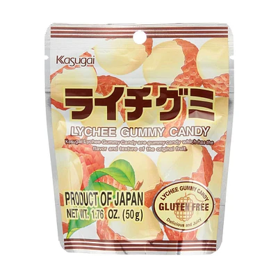 Kasugai Lychee Gummy Candy, 1.76 oz