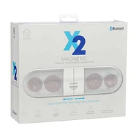 Pom X2 Magnetic Premium True Wireless Speaker Set, White