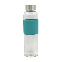 Glass Bottle Silicone Green Sleeve, 17 fl oz
