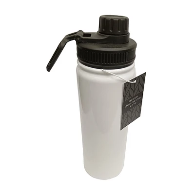 Premium Stainless Steel White Flask Bottle, 649 ml