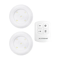 Xtreme Lit Wireless Tap Lights with Remote Control, Pack of 2