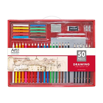 Art Excursion Box Art Set Drawing, 50 pc