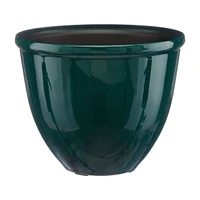 Decorative Glazed Planter, 8 in