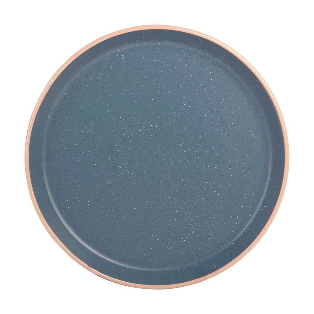 Speckled Deep Rim Salad Plate, Blue, 8 in