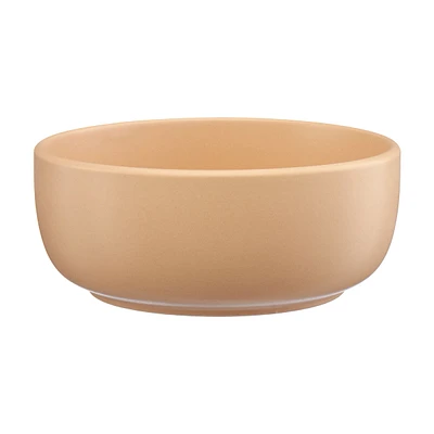 Tan Matte Stoneware Serving Bowl