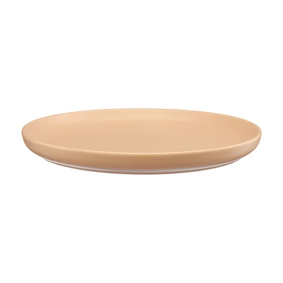 Tan Matte Stoneware Dinner Plate