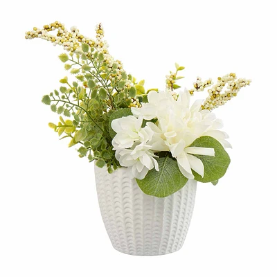 Artificial Flower Arrangement with Pot