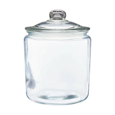 Storage Glass Canister with Lid, Large