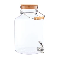 Glass Dispenser with Cork Lid