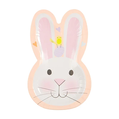 Easter Bunny Shaped Plates, 8.25 in, 8 Count