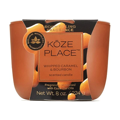 Koze Place Whipped Caramel and Bourbon Scented Candle, 8 oz