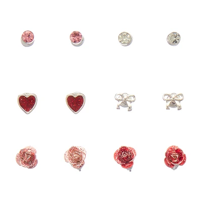 Valentine's Day Earrings, 6 pairs