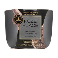 Koze Place Mahogany and Driftwood Scented Candle, 8 oz