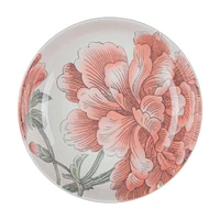Pink Floral Printed Dinner Bowl