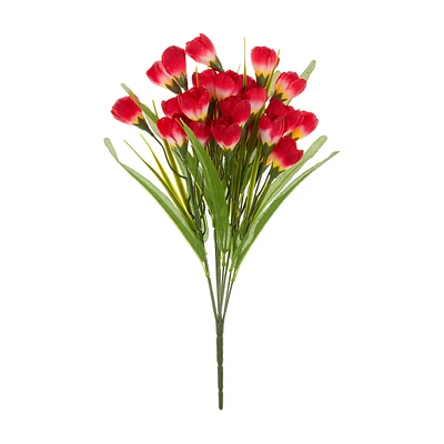 Artificial Red Crocus Bush