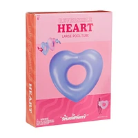 SplashParty Reversible Heart Pool Tube, Large