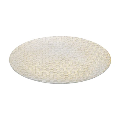 Honeycomb Pattern Round Charger Plate