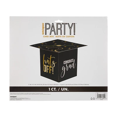 Unique Party Metallic Graduation Card Box