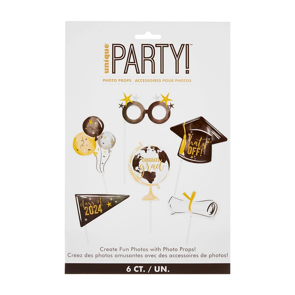 Unique Party Graduation Photo Props, 6 ct