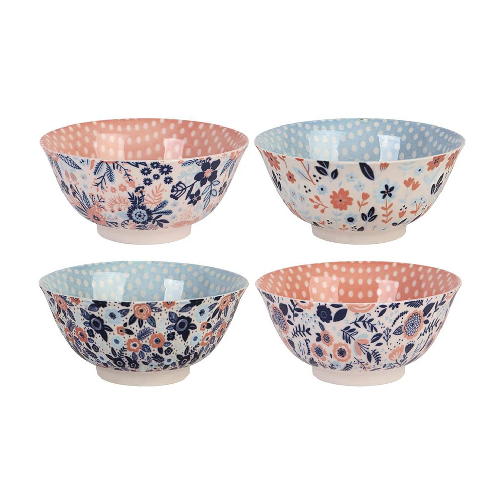 Decorative Floral Dots Bowl