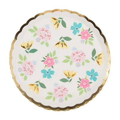 Pastel Floral Party Plates