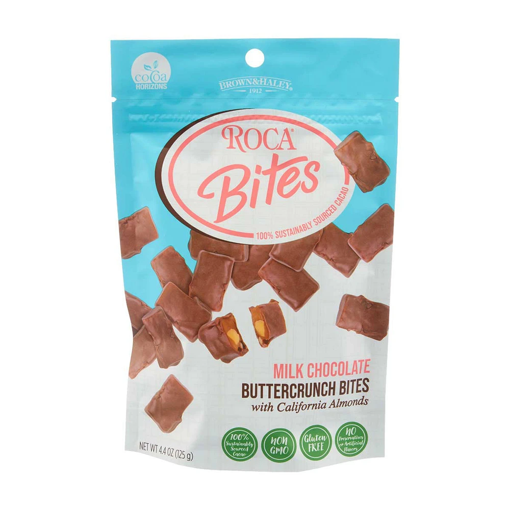 Brown & Haley Roca Milk Chocolate Buttercrunch Bites, 4.4 oz