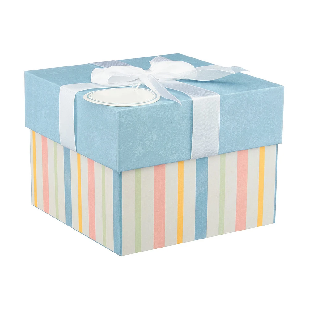 Striped Gift Storage Box, Medium