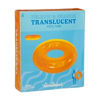 Splash Party Translucent Summer Pool Tube, 36 in