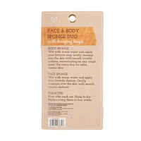 Mayim Face & Body Sponge Duo with Hanging Loops