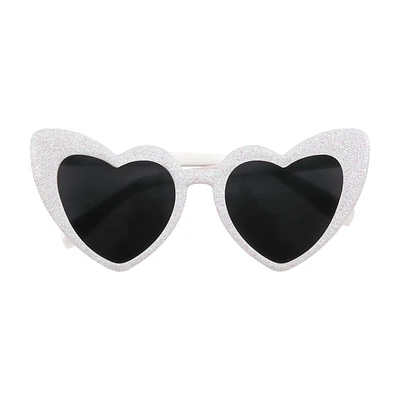 Unique Party! Novelty Heart-Shaped Glitter Glasses