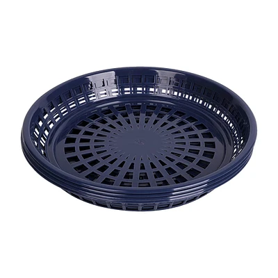 BBQ Round Plastic Basket, 4 pieces