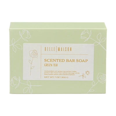 Belle Maison Scented Bar Soap, Green Tea, 7 oz