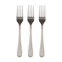 Stainless Steel Beaded Fork, Pack of 3