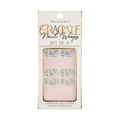Maison De Base Crackle Nail Wraps, Set of 12