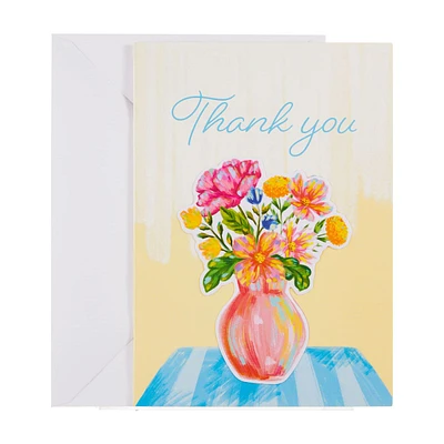 Vinyl Floral Sticker Thank You Card