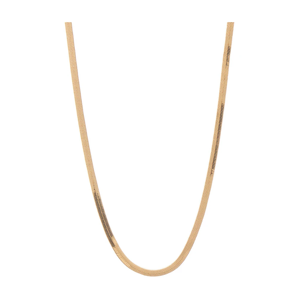 Golden Snake Short Necklace