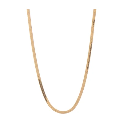 Golden Snake Short Necklace