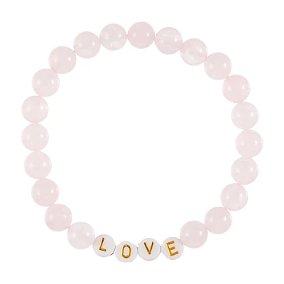 Stone Beaded Love Bracelet