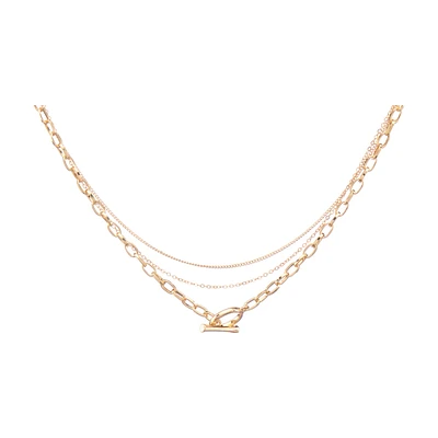Golden Multi Chain Necklace
