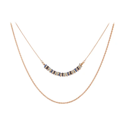 Double Layered Twisted Chain Necklace