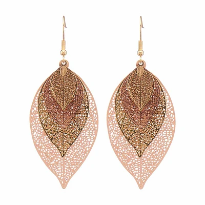 Four Leaves Patterned Earrings