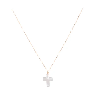 Stone Cross Necklace