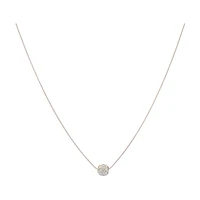 Studded Crystal Pendant Necklace