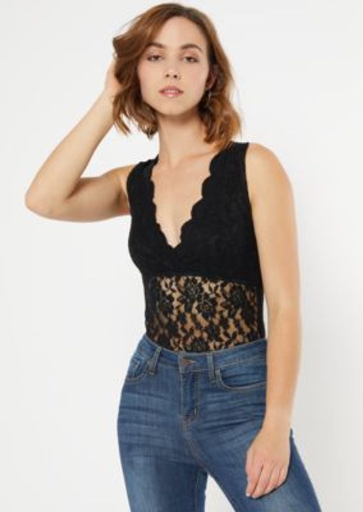 lace racerback bodysuit