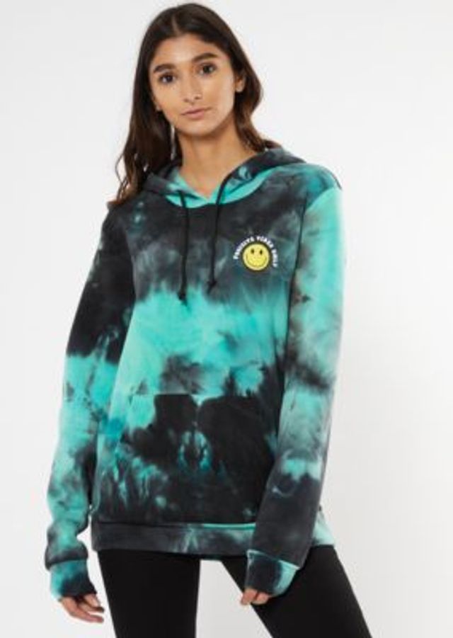 Rue21 Purple Tie Dye Stitch Hoodie 