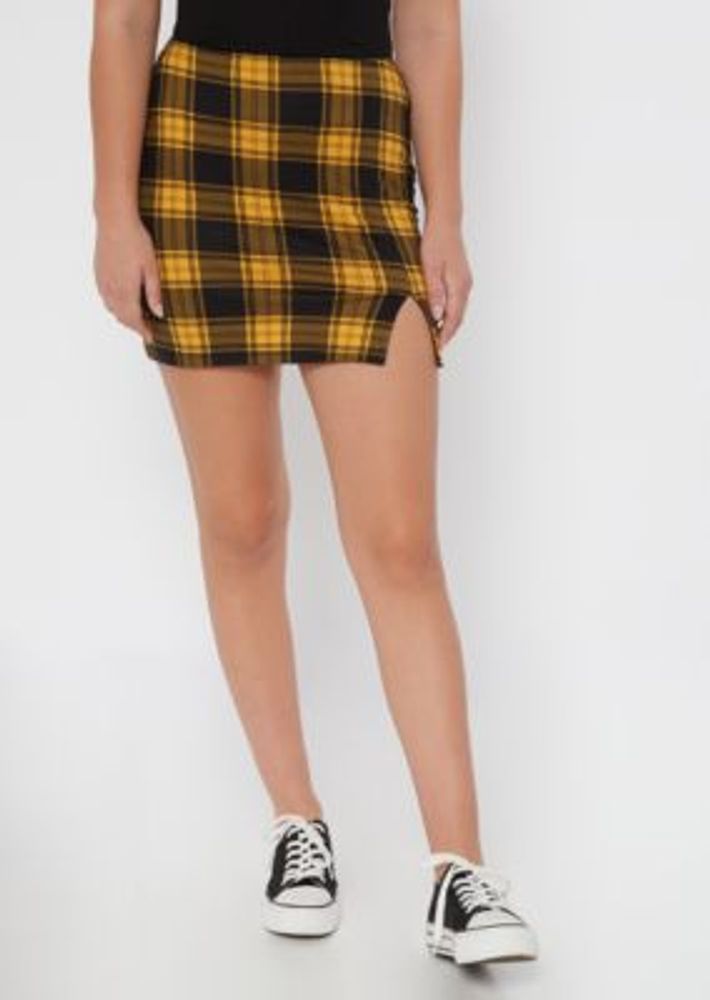 rue21 plaid skirt