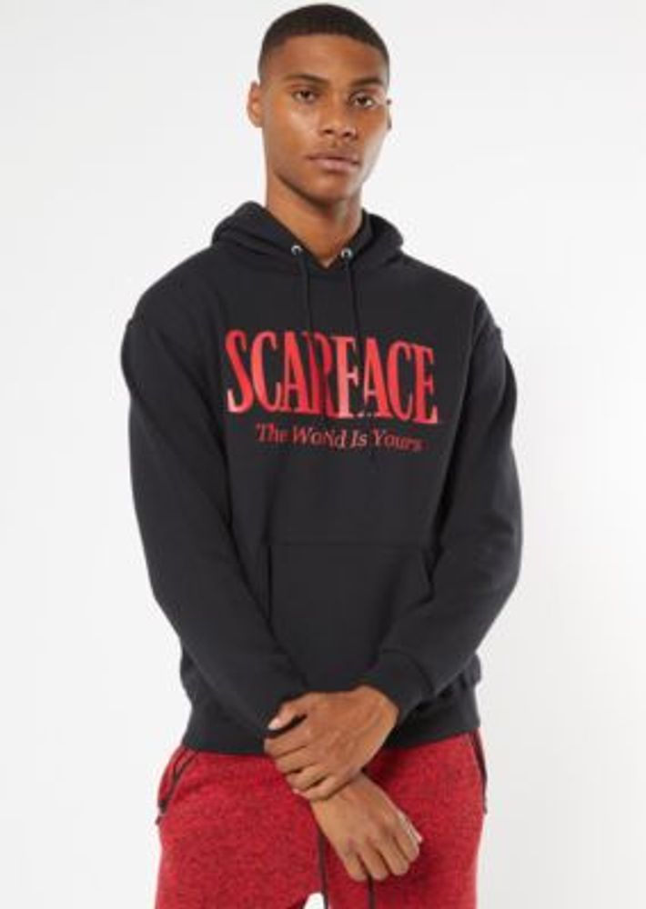 Rue21 Black Scarface Graphic Hoodie 