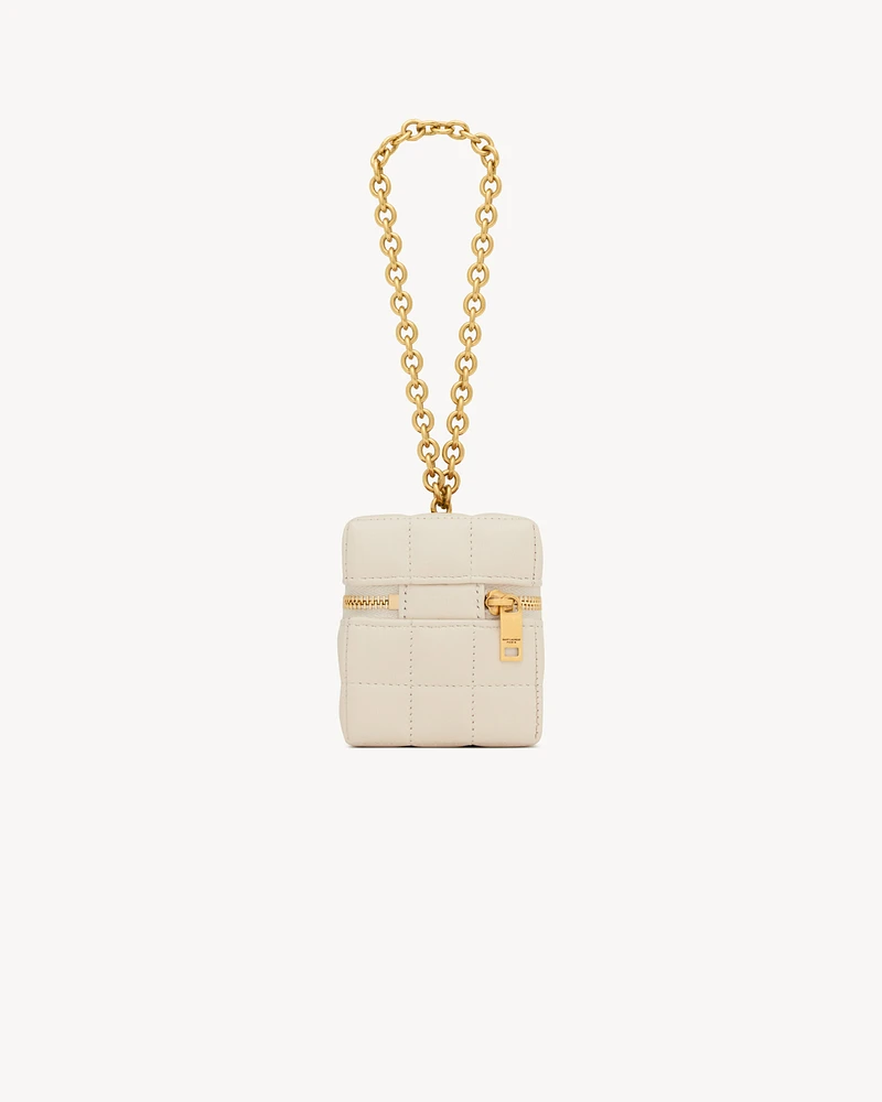 CASSANDRE MATELASSÉ CARRÉ mini cube in lambskin